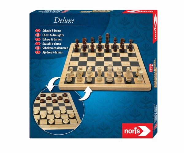 Produktbild: Deluxe Holz - Schach & Dame