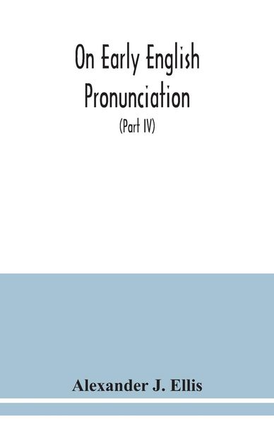Produktbild: On early English pronunciation
