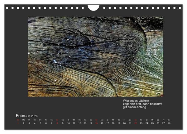 Produktbild: MAGIE HOLZ 2026 (Wandkalender 2026 DIN A4 quer), CALVENDO Monatskalender