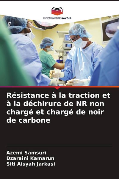 Produktbild: R&eacute;sistance &agrave; la traction et &agrave; la d&eacute;chirure de NR non charg&eacute; et charg&eacute; de noir de carbone