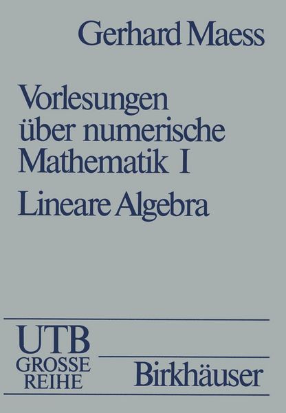 Produktbild: Vorlesungen &uuml;ber numerische Mathematik