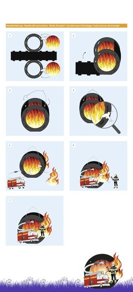 Produktbild: URSUS Laternenzeit Laternen-Bastelset Easy Line Feuerwehr
