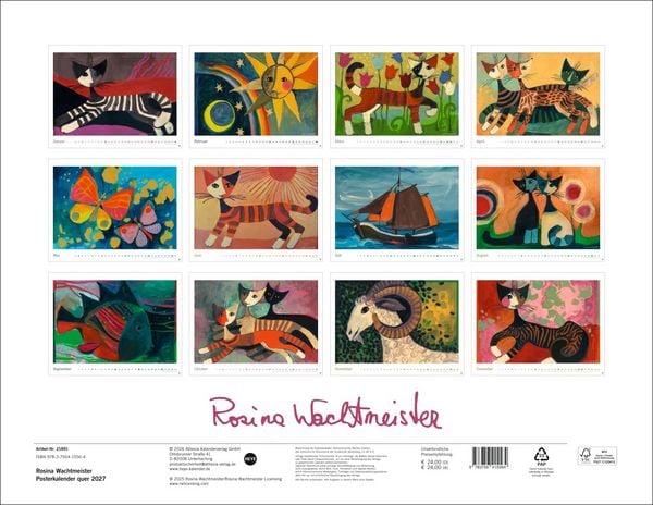 Produktbild: Rosina Wachtmeister Posterkalender 2027