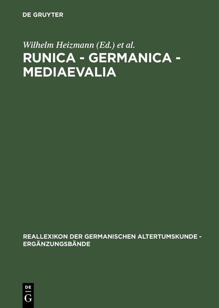 Produktbild: Runica - Germanica - Mediaevalia