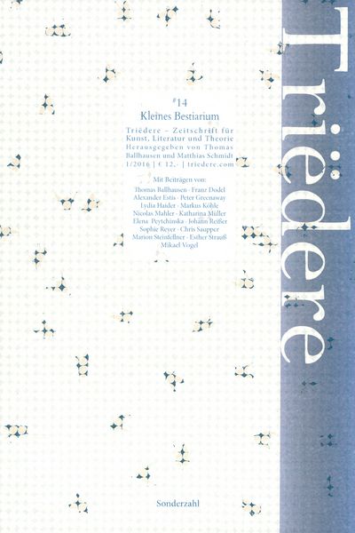 Produktbild: Tri&euml;dere #14: Kleines Bestiarium des Alltags