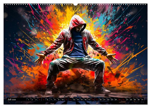 Produktbild: Color Dance Art (hochwertiger Premium Wandkalender 2026 DIN A2 quer), Kunstdruck in Hochglanz