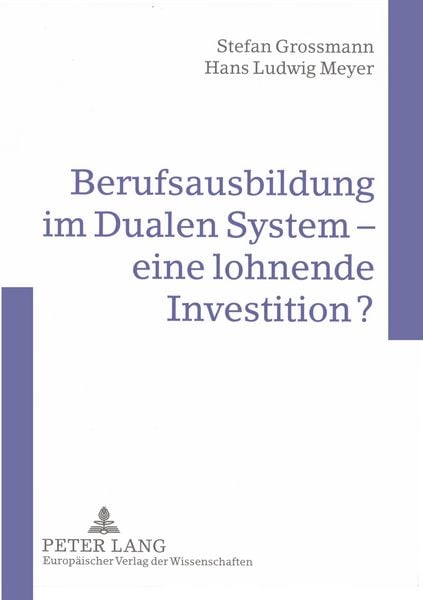 Produktbild: Berufsausbildung im Dualen System - eine lohnende Investition?