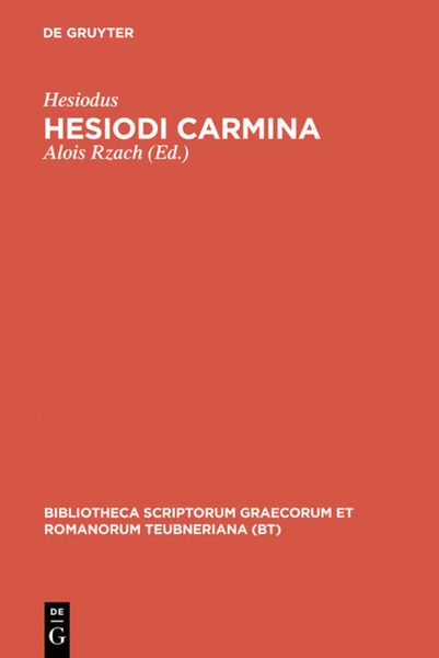 Produktbild: Hesiodi carmina