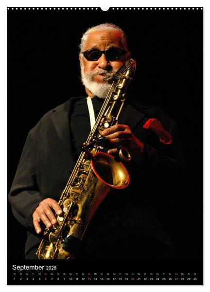 Produktbild: Jazz Saxophonisten 2026 (Wandkalender 2026 DIN A2 hoch), CALVENDO Monatskalender