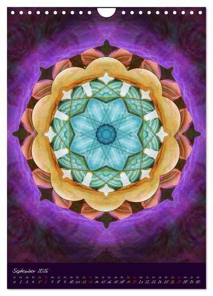 Produktbild: MANDALAS der Natur (Wandkalender 2026 DIN A4 hoch), CALVENDO Monatskalender