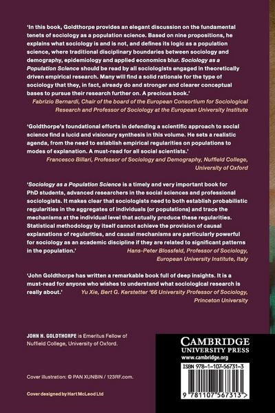 Produktbild: Sociology as a Population Science