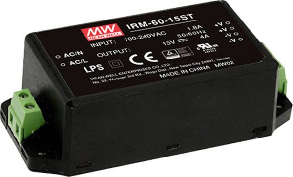 Mean Well MW IRM-60-12ST AC/DC-Printnetzteil 60W