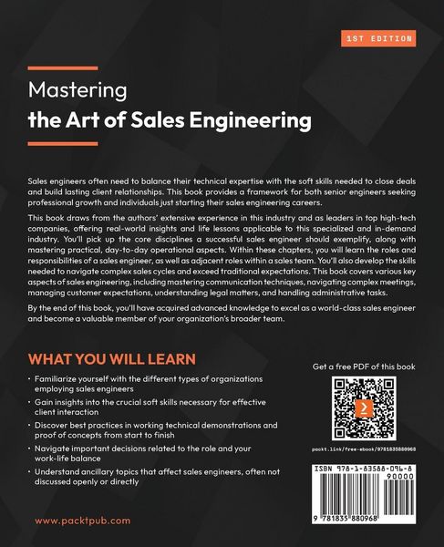 Produktbild: Mastering the Art of Sales Engineering
