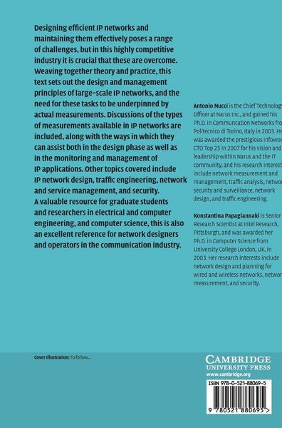 Produktbild: Design, Measurement and Management of Large-Scale IP Networks