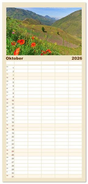 Produktbild: Familienplaner 2026 - Entdecke Ecuador mit 5 Spalten (Wandkalender, 21 x 45 cm) CALVENDO
