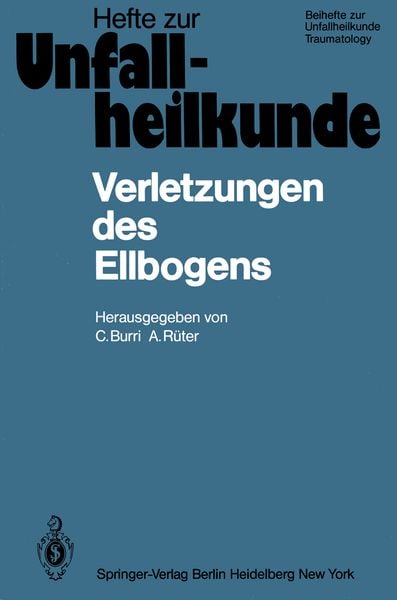 Verletzungen des Ellbogens, Taschenbuch von , Springer Berlin, 9783540110286