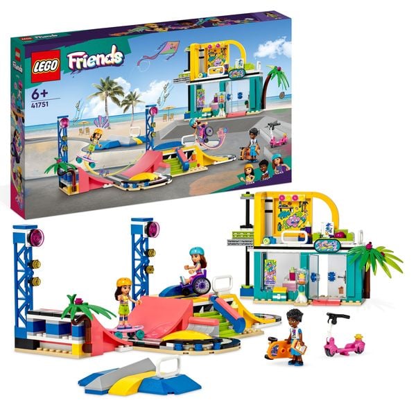 LEGO Friends 41751 Skatepark Spielzeug mit Mini-Skateboards