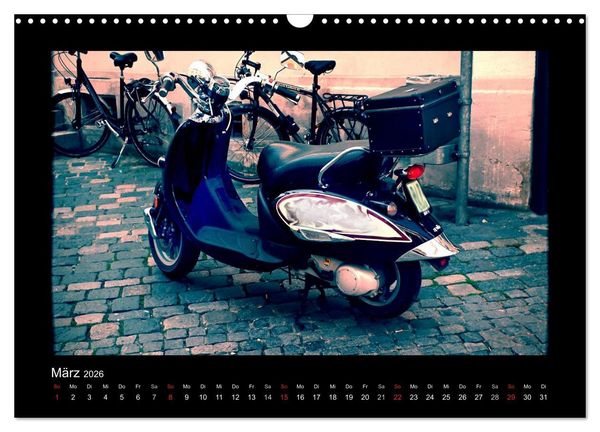 Produktbild: Motorroller (Wandkalender 2026 DIN A3 quer), CALVENDO Monatskalender