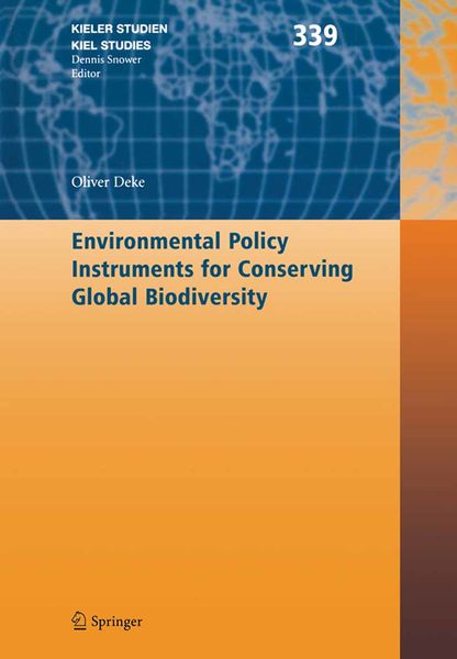 Produktbild: Environmental Policy Instruments for Conserving Global Biodiversity