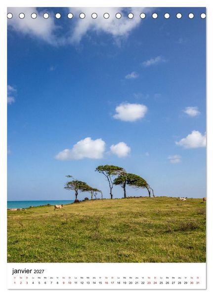 Produktbild: Guadeloupe - Un r&ecirc;ve carib&eacute;en (Calendrier de bureau 2027 DIN A5 horizontal), CALVENDO calendrier mensuel