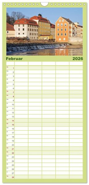 Produktbild: Familienplaner 2026 - G&ouml;rlitz - Die Perle Niederschlesiens mit 5 Spalten (Wandkalender, 21 x 45 cm) CALVENDO