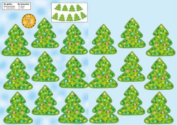 Produktbild: Das Ausschneide-Bastelbuch Adventskalender