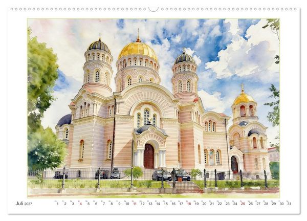 Produktbild: Hauptstadtreise durch's Baltikum (Wandkalender 2027 DIN A2 quer), CALVENDO Monatskalender
