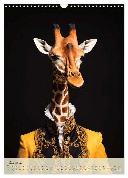 Produktbild: Barocke Tierportraits - Kunst und Klassik (Wandkalender 2026 DIN A3 hoch), CALVENDO Monatskalender