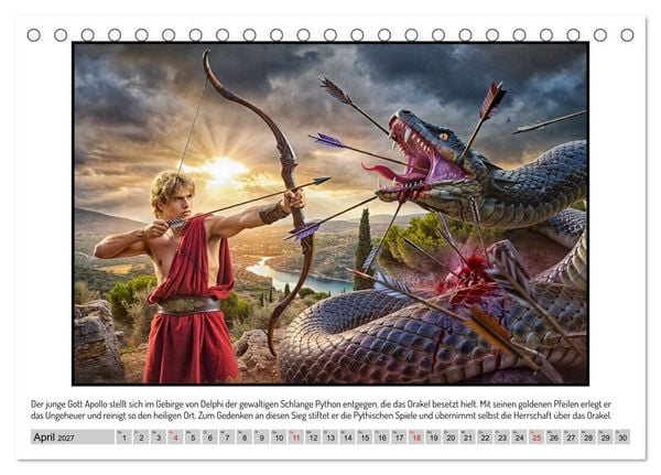 Produktbild: G&ouml;tter, Helden und Emotionen im Kinosaal (Tischkalender 2027 DIN A5 quer), CALVENDO Monatskalender