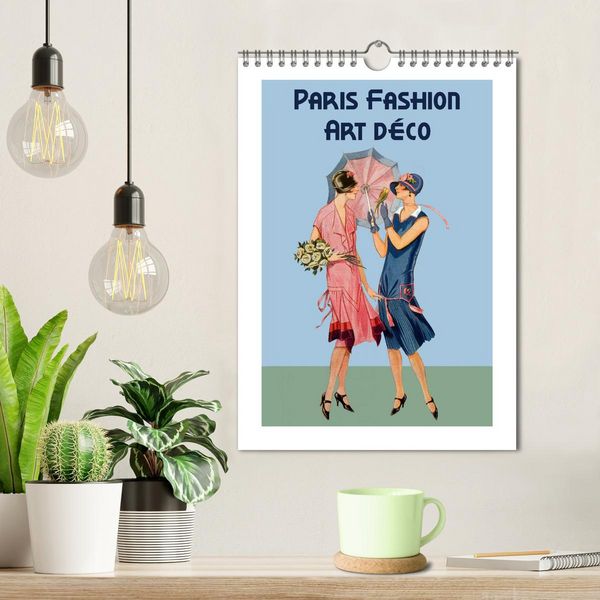 Produktbild: Paris Fashion Art d&eacute;co (Wandkalender 2026 DIN A4 hoch), CALVENDO Monatskalender