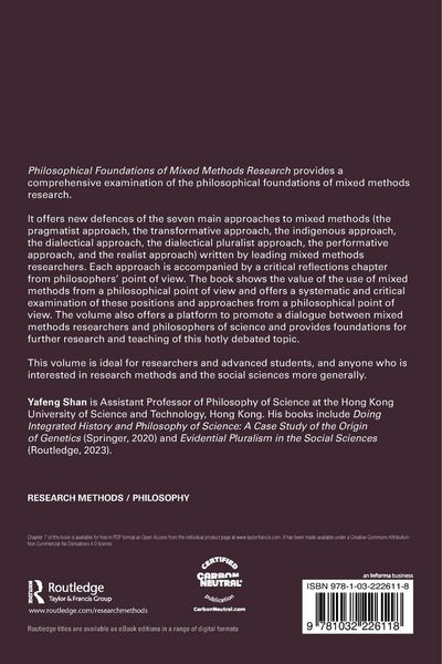 Produktbild: Philosophical Foundations of Mixed Methods Research