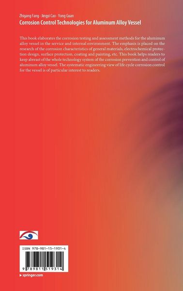 Produktbild: Corrosion Control Technologies for Aluminum Alloy Vessel