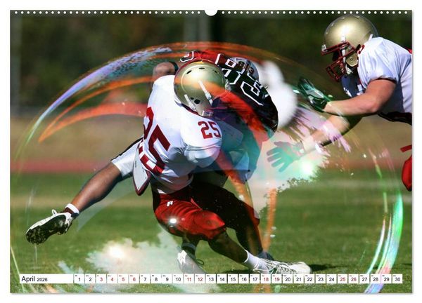 Produktbild: HEROES - American Football (hochwertiger Premium Wandkalender 2026 DIN A2 quer), Kunstdruck in Hochglanz