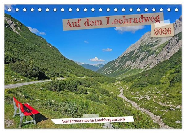 Produktbild: Vom Formarinsee bis Landsberg am Lech - Auf dem Lechradweg (Tischkalender 2026 DIN A5 quer), CALVENDO Monatskalender