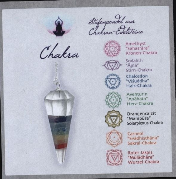 Produktbild: Chakra Pendel in Geschenkbox