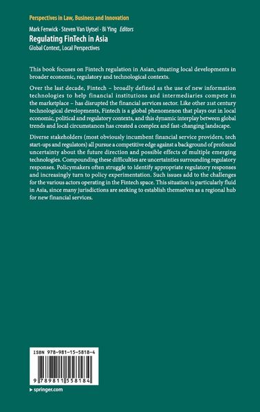 Produktbild: Regulating FinTech in Asia