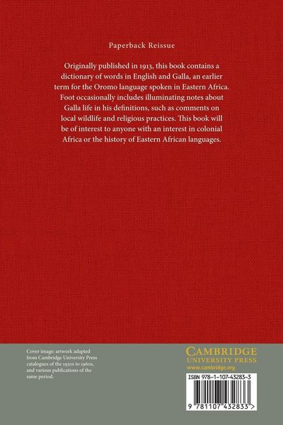 Produktbild: A Galla-English English-Galla Dictionary