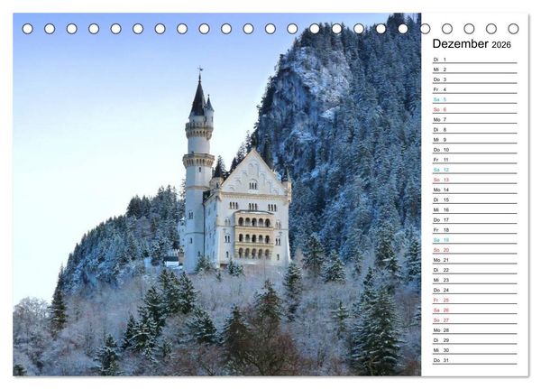 Produktbild: Traumziele in Europa (Tischkalender 2026 DIN A5 quer), CALVENDO Monatskalender