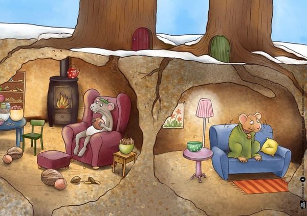 Produktbild: Die zwei Wiesenm&auml;use. Kamishibai Bildkartenset