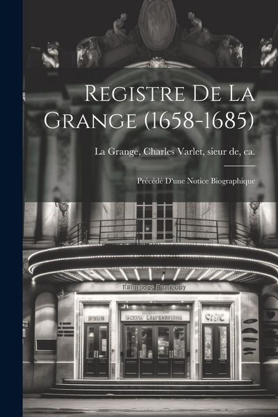 Produktbild: Registre de La Grange (1658-1685)