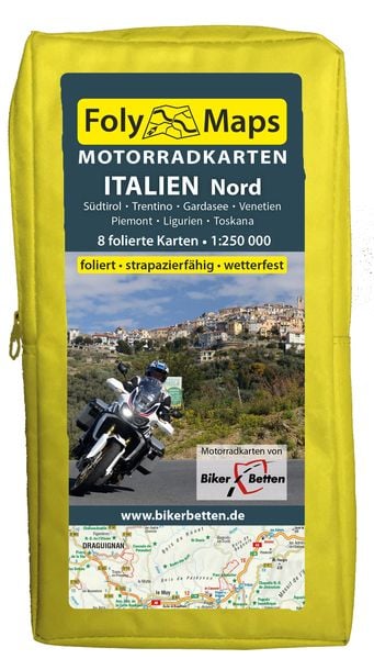 Produktbild: FolyMaps Motorradkarten Italien Nord