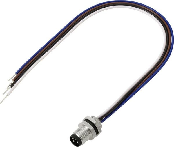 Produktbild: TRU COMPONENTS TC-13751972 Anschlussleitung M8 x 1 Stecker, gerade 0.2 m Polzahl Sensoren: 4 1 St.