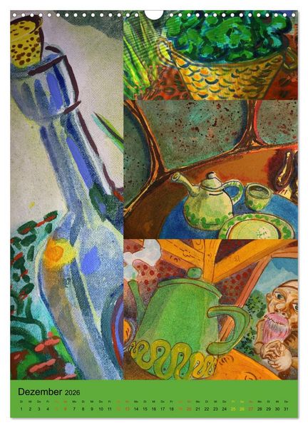 Produktbild: Thilia. Reise durch Mittelerde. Acrylmalerei von Michael Weiler. (Wandkalender 2026 DIN A3 hoch), CALVENDO Monatskalender