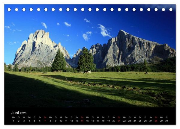 Produktbild: Alpe di Siusi - Seiser Alm (Tischkalender 2026 DIN A5 quer), CALVENDO Monatskalender