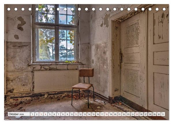 Produktbild: Heilst&auml;tten - verlassen und vergessen (Tischkalender 2026 DIN A5 quer), CALVENDO Monatskalender