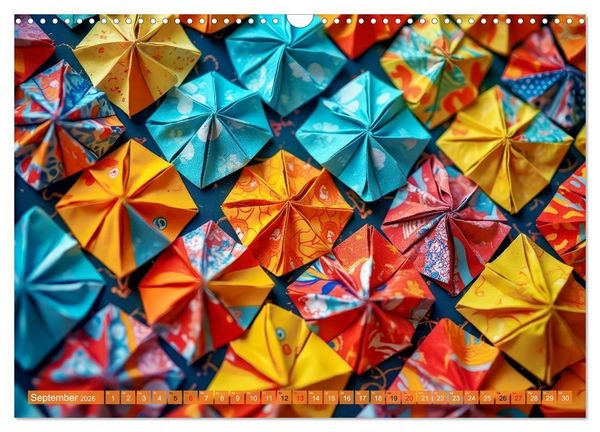 Produktbild: Origami-Formen (Wandkalender 2026 DIN A3 quer), CALVENDO Monatskalender