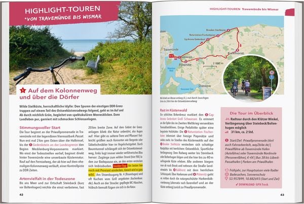 Produktbild: MARCO POLO OUTDOOR GUIDE Reisef&uuml;hrer Ostseek&uuml;ste Mecklenburg-Vorpommern
