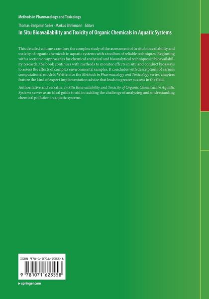 Produktbild: In Situ Bioavailability and Toxicity of Organic Chemicals in Aquatic Systems