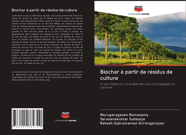 Produktbild: Biochar &agrave; partir de r&eacute;sidus de culture