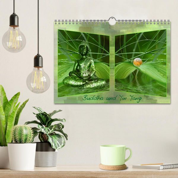 Produktbild: Buddha und Yin Yang (Wandkalender 2026 DIN A4 quer), CALVENDO Monatskalender